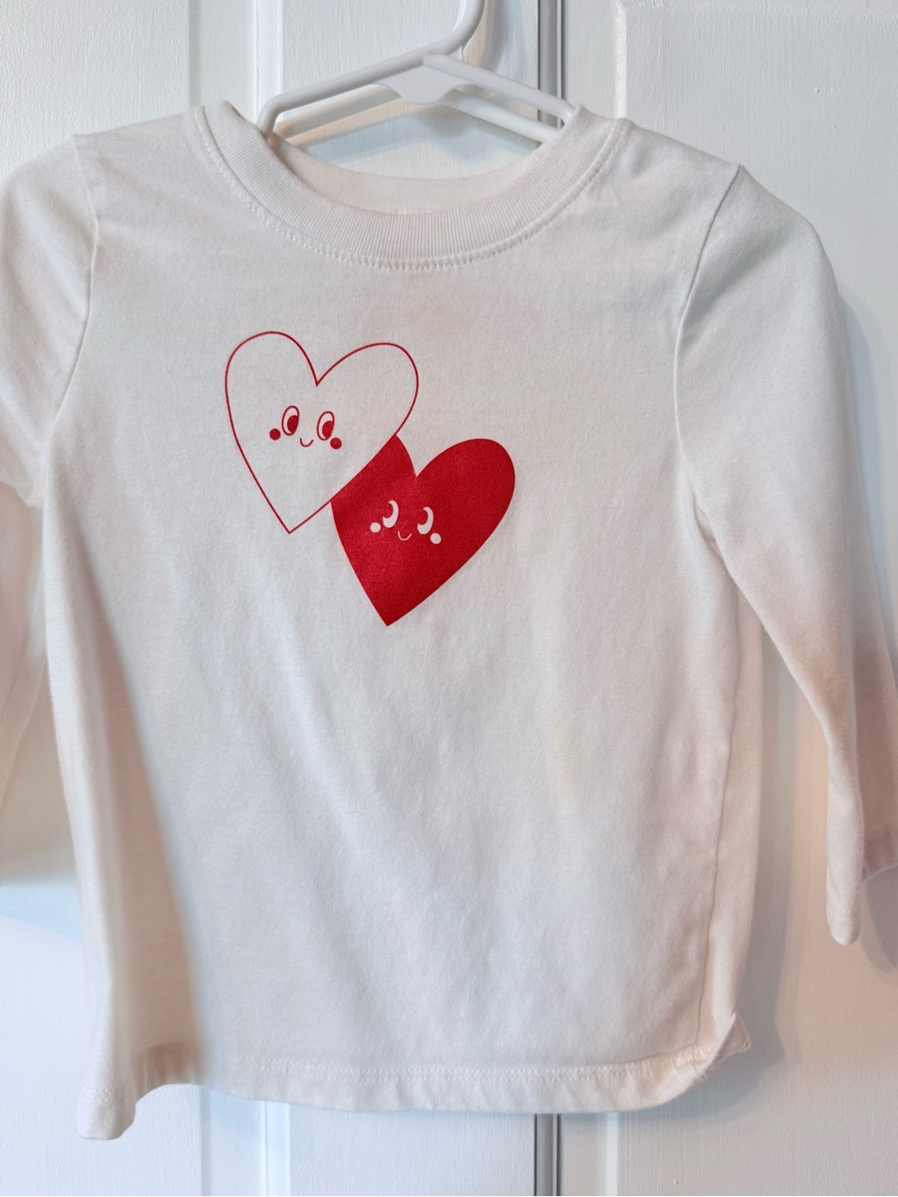 Cat and Jack Long-Sleeve Heart Graphic Tee - Valentine Love Retro Vintage